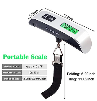 GLUN® Electronic Portable Digital LED Screen Luggage Weighing Scale, 50 kg/110 Lb For Multi-Purpose Use.