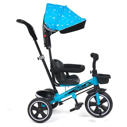 Luusa TFT Hyper 500 PRO Canopy/Plug N Play Trike/Baby Tricycle with Parental Control for 1 Years to 4 Years Boys/Girls/Carrying Capacity Upto 30kgs Proudly Made in India,Pink,Black