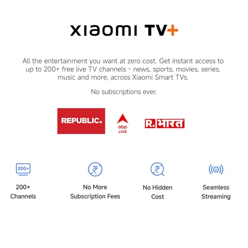 Xiaomi 108 cm (43 inches) A Pro 4K Dolby Vision Smart Google TV L43MA-AUIN (Black)