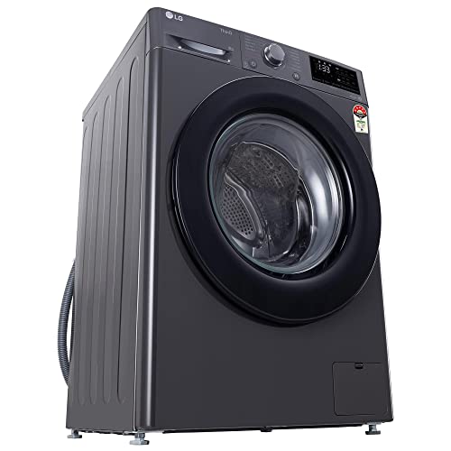 LG 7 Kg, 5 Star, Direct Drive Technology, Steam Wash, 6 Motion DD, Smart Diagnosis, Fully-Automatic Front Load Washing Machine (FHM1207SDM, Allergy Care, In-Built Heater, Touch Panel, Middle Black)