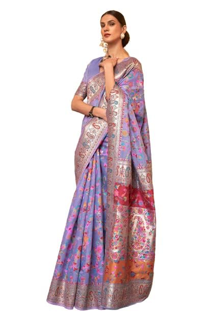 SWORNOF Womens Kanjivaram Banarasi Silk Saree Kanchipuram Patola saree