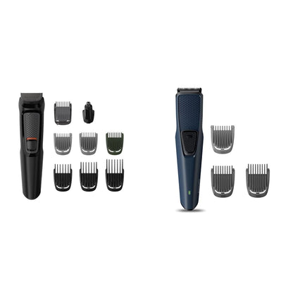 Philips India's No.1 Men's Trimmer | Self Sharpening Blades | Single Stroke Grooming I 9 in1 Face, Nose and Body I 3 year warranty | Powerful motor | No Oil Needed I 60 min runtime I MG3710/65