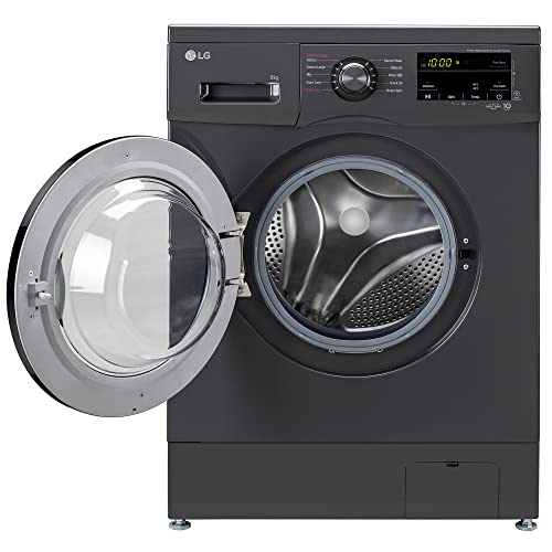 LG 7 Kg, 5 Star, Direct Drive Technology, Steam Wash, 6 Motion DD, Smart Diagnosis, Fully-Automatic Front Load Washing Machine (FHM1207SDM, Allergy Care, In-Built Heater, Touch Panel, Middle Black)