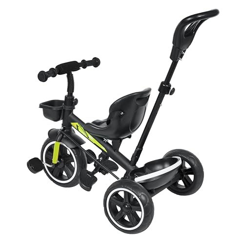 Luusa TFT Hyper 500 PRO Canopy/Plug N Play Trike/Baby Tricycle with Parental Control for 1 Years to 4 Years Boys/Girls/Carrying Capacity Upto 30kgs Proudly Made in India,Pink,Black