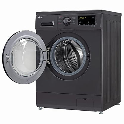 LG 7 Kg, 5 Star, Direct Drive Technology, Steam Wash, 6 Motion DD, Smart Diagnosis, Fully-Automatic Front Load Washing Machine (FHM1207SDM, Allergy Care, In-Built Heater, Touch Panel, Middle Black)