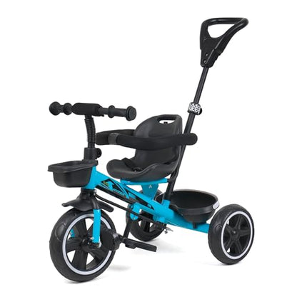 Luusa TFT Hyper 500 PRO Canopy/Plug N Play Trike/Baby Tricycle with Parental Control for 1 Years to 4 Years Boys/Girls/Carrying Capacity Upto 30kgs Proudly Made in India,Pink,Black