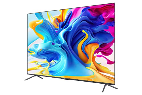 TCL 139 cm (55 inches) 4K Ultra HD Smart QLED Google TV 55C61B (Black)