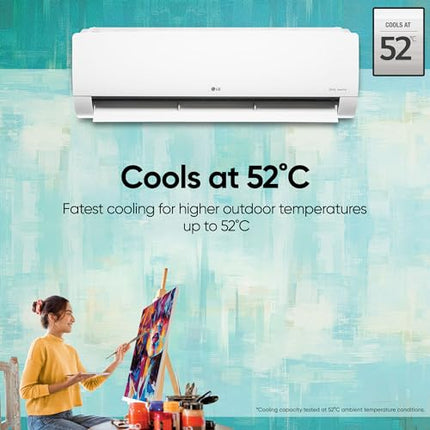 LG 1.5 Ton 3 Star Hot & Cold DUAL Inverter Split AC (Copper, Super Convertible 5-in-1 Cooling, 4 Way Swing & HD Filter with Anti-Virus Protection, 2024 Model, TS-H19VNXE, White) 