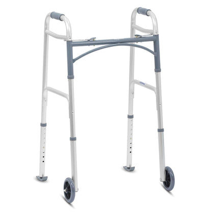 KosmoCare Deluxe Folding Walker with 5" castors