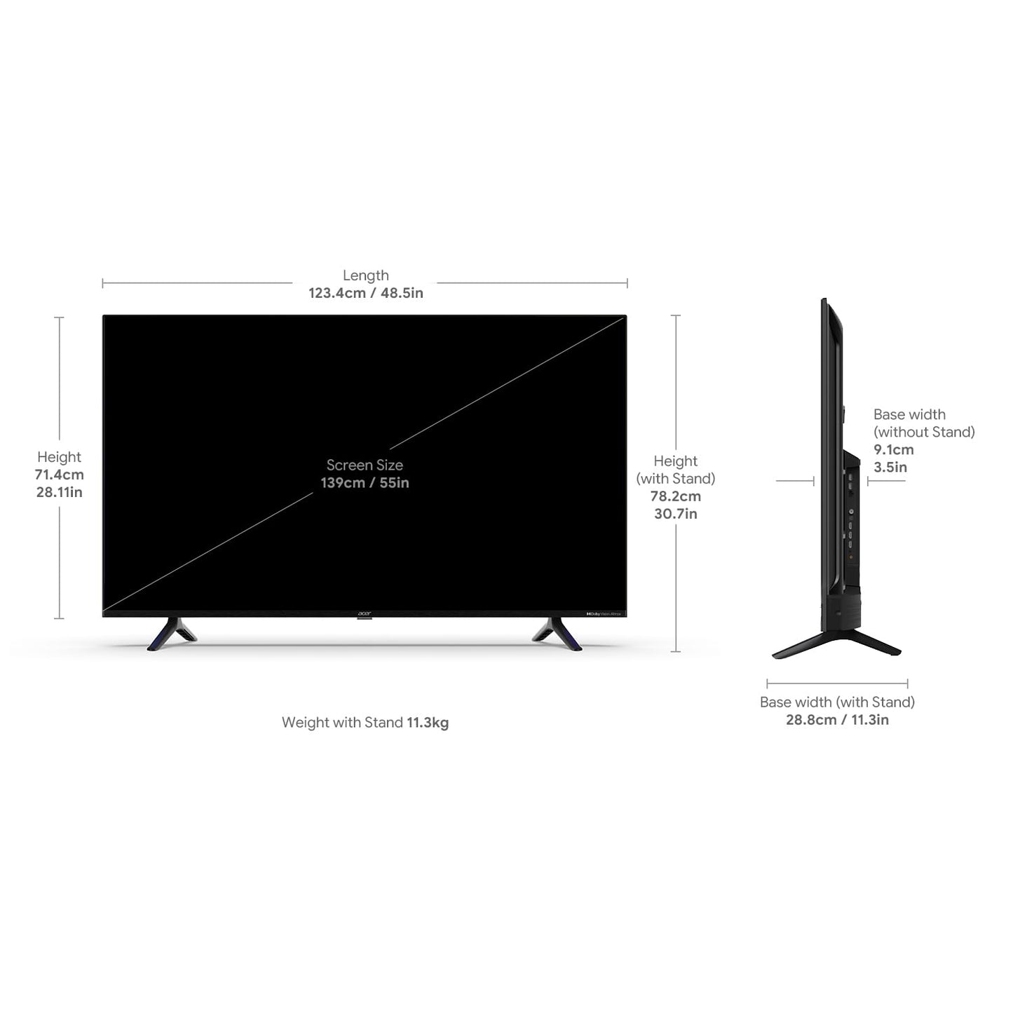 Acer 80 cm (32 inches) V Pro Series HD Ready Smart QLED Google TV with Android 14 (Black) | 16GB Storage | 30W Dolby Audio