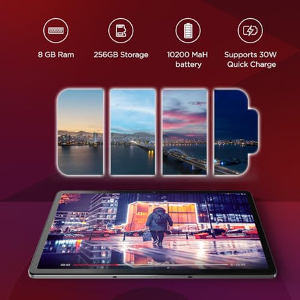 Lenovo Tab P12|12.7 Inch,3K Display|8 Gb,256 Gb (Expandable Up to 1 Tb)|10200 Mah Battery|Jbl Quad Speakers with Dolby Atmos|WiFi 6 Certified|Octa-Core Processor|13 Mp Front Camera (Zach0090In),Grey 