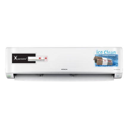 Hitachi 1.5 Ton Class 3 Star, ice Clean, Xpandable+, Inverter Split AC (100% Copper, Dust Filter, 2024 Model - 3400FXL RAS.G318PCBIBF, White) 