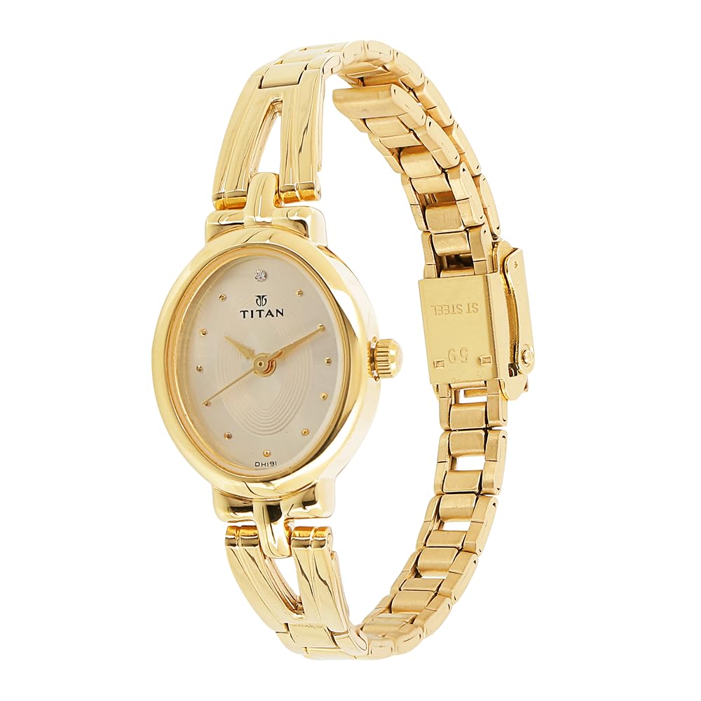 Titan Karishma Revive Analog Champagne Dial Women's Watch-NL2594YM01