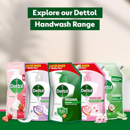 Dettol Liquid Handwash Refill – Skincare Hand Wash- 1350ml | pH Balanced | 10x Better Germ Protection