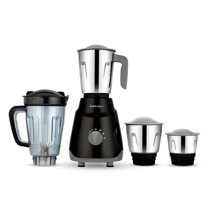 Bajaj Rex Mixer Grinder 500W|Mixie For Kitchen With Nutri-Pro Features|3 SS Mixer Jars For Heavy Duty Grinding|Adjustable Speed Control|Multifunctional Blade System|2 Year Warranty By Bajaj|Purple