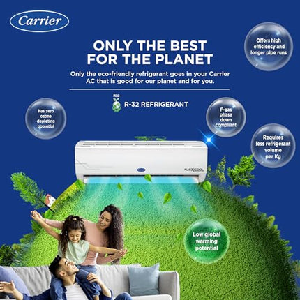 Carrier 1 Ton 5 Star AI Flexicool Inverter Split AC (Copper, Convertible 6-in-1 Cooling,Dual Filtration with HD & PM 2.5 Filter, Auto Cleanser, 2024 Model,ESTER Exi, CAI12ES5R34F1,White) 