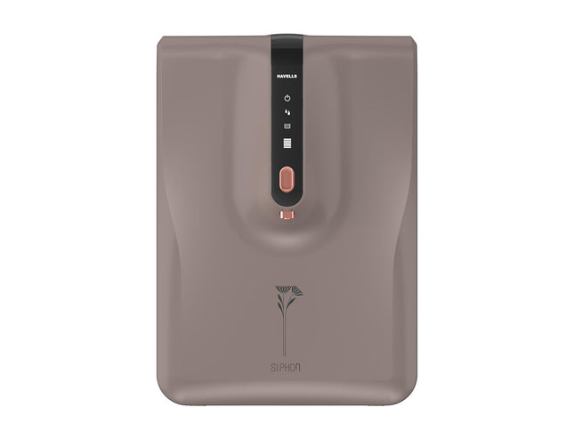 Havells Siphon Water Purifier (Grey & Copper), RO+UF, Copper+Zinc+Minerals, 5 Year Free Service, 7 Stage, 6.5L, Suitable for Borwell, Tanker & Municipal Water,Upto 2000 TDS, 33% Higher Water Recovery 