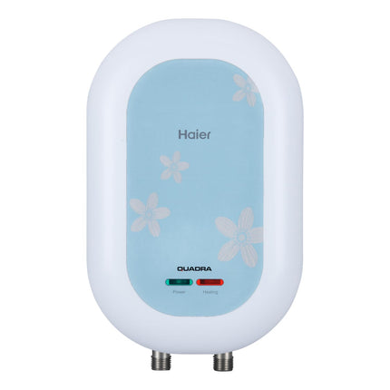 Haier ES3V-C1 Instant Water Heater 3 Litre Geyser 3 KW Water Geyser for Home No Weld Glasslined Tank|ABS Body| Indicating Light| Advanced Multi-Layered Safety|High Rise Compatible 