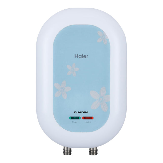 Haier ES3V-C1 Instant Water Heater 3 Litre Geyser 3 KW Water Geyser for Home No Weld Glasslined Tank|ABS Body| Indicating Light| Advanced Multi-Layered Safety|High Rise Compatible 