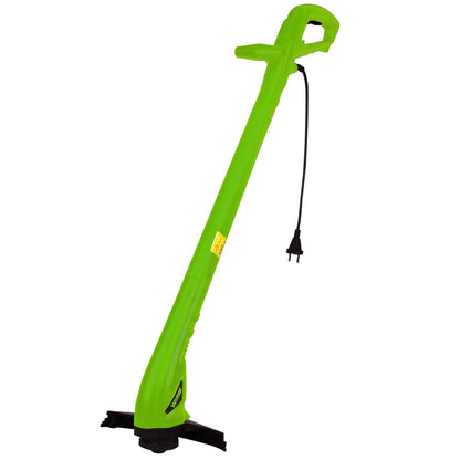 GIGAWATTS 250W Corded Grass Trimmer 22cm Cutting Diameter Portable Electric String Cutter Machine with Twin Line Bump Feed Spool Compatible with 0.9mm Trimmer-Line for Lawn Edges Trimming Garden Patio