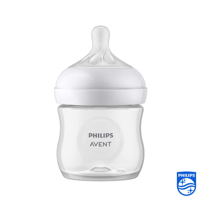 Philips Avent Natural Baby Feeding Bottle | No.1 Brand Recommended by Moms Worldwide | Ideal for 1 months+| Natural Response Technology Mimics Breastfeeding | Uniquely Designed Nipple releases milk only when baby drinks | Pack of 2| SCY903/02