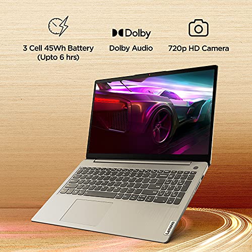 Lenovo IdeaPad Slim 3 12th Gen Intel® Core™ i5-12450H 15.6 inch (39.6cm) FHD Laptop (16GB/512GB SSD/Windows 11/Office 2024/Alexa Built-in/1Yr ADP Free/3 Month Game Pass/Arctic Grey/1.62Kg), 83ER00KPIN