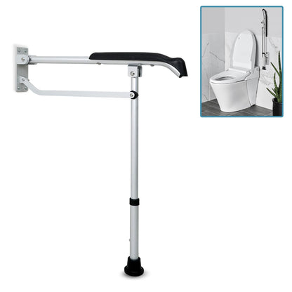 KosmoCare Wall Mounted Flip up Aluminum Grab Bar Rails 23.6 Inch Toilet Handrails Bathroom Safety Bar Hand Support