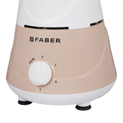 Faber Marvel 500W Blender Mixer Grinder, || Low-Noise, up to 18000 RPM Speed || 1 Year Comprehensive Warranty (FMG Marvel 500W 3J PW) Peach White