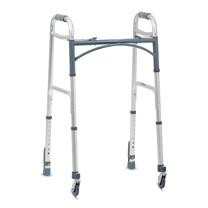 KosmoCare Deluxe Folding Walker with 5" castors