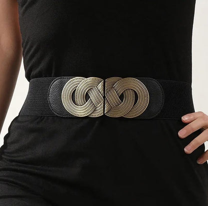 Shining Diva Fashion 2pcs Combo Waist Belts for Women and Girls | Stylish Belts for Dresses Jeans Saree | Celebrity Inspired Fashion Accessories