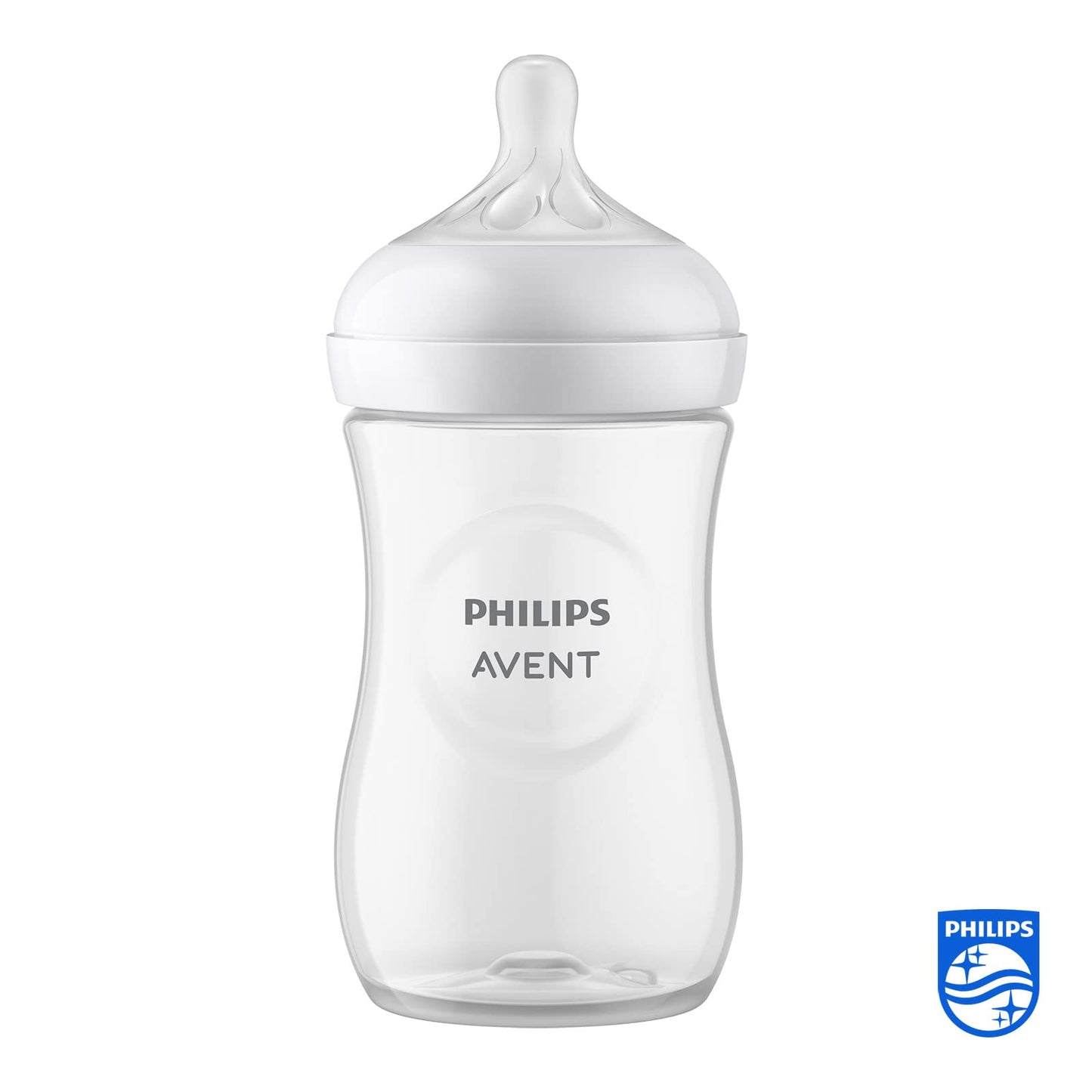 Philips Avent Natural Baby Feeding Bottle | No.1 Brand Recommended by Moms Worldwide | Ideal for 1 months+| Natural Response Technology Mimics Breastfeeding | Uniquely Designed Nipple releases milk only when baby drinks | Pack of 2| SCY903/02