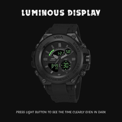 V2A Chronograph Analogue and Digital Sports Watch for Men | Watch for Men | Wrist Watch for Men | Mens Watch | Watch