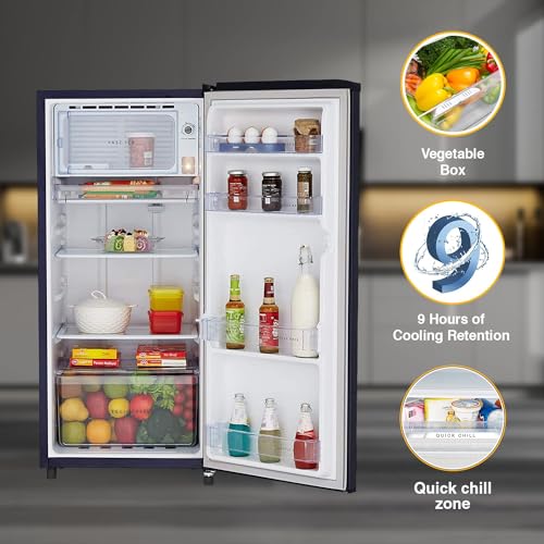 Whirlpool 184 L 2 Star Direct-Cool Single Door Refrigerator (205 WDE CLS 2S SAPPHIRE BLUE-Z, Blue,2023 Model)