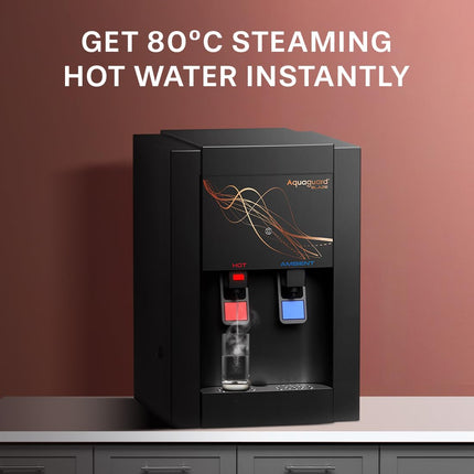 Aquaguard Blaze Slim Hot & Ambient RO+UV+Active Copper Tech, Stainless Steel Tank Water Purifier | Taste Adjuster | Upto 60% Water Savings | Suitable for Borewell, Tanker & Municipal Water 