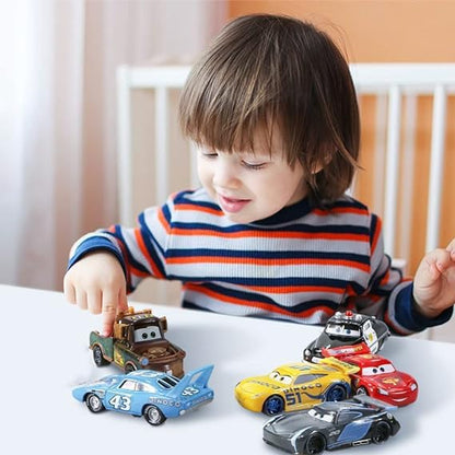 Galaxy Hi-Tech Mini Metal Die Cast Car Set Of-6 Toy Vehicle Play Set Free Wheel High Speed Unbreakable For Kids,Small Racing Car For Exciting Playtime Adventures,Movie Vehicle Car For Kids,Multicolor