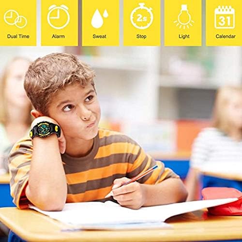 V2A Watch for Boys Age 7 and Above Analogue-Digital Shock Resistant Alarm Calender Water Proof Sports Watch for Boys Age 7 to 16 Years