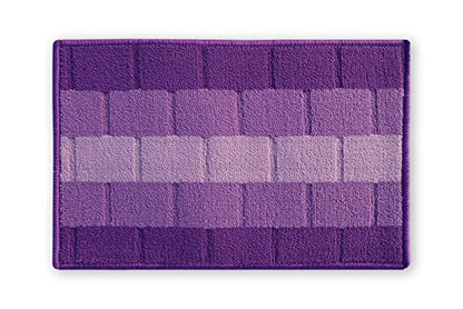 Status Contract Anti Slip Front Door Mat|(15"x23") Living Room Rug for Entrance Doors|Polypropylene Floor Mats Home|Essential Small Rugs for Office, Bedroom & Kitchen| (Purple)