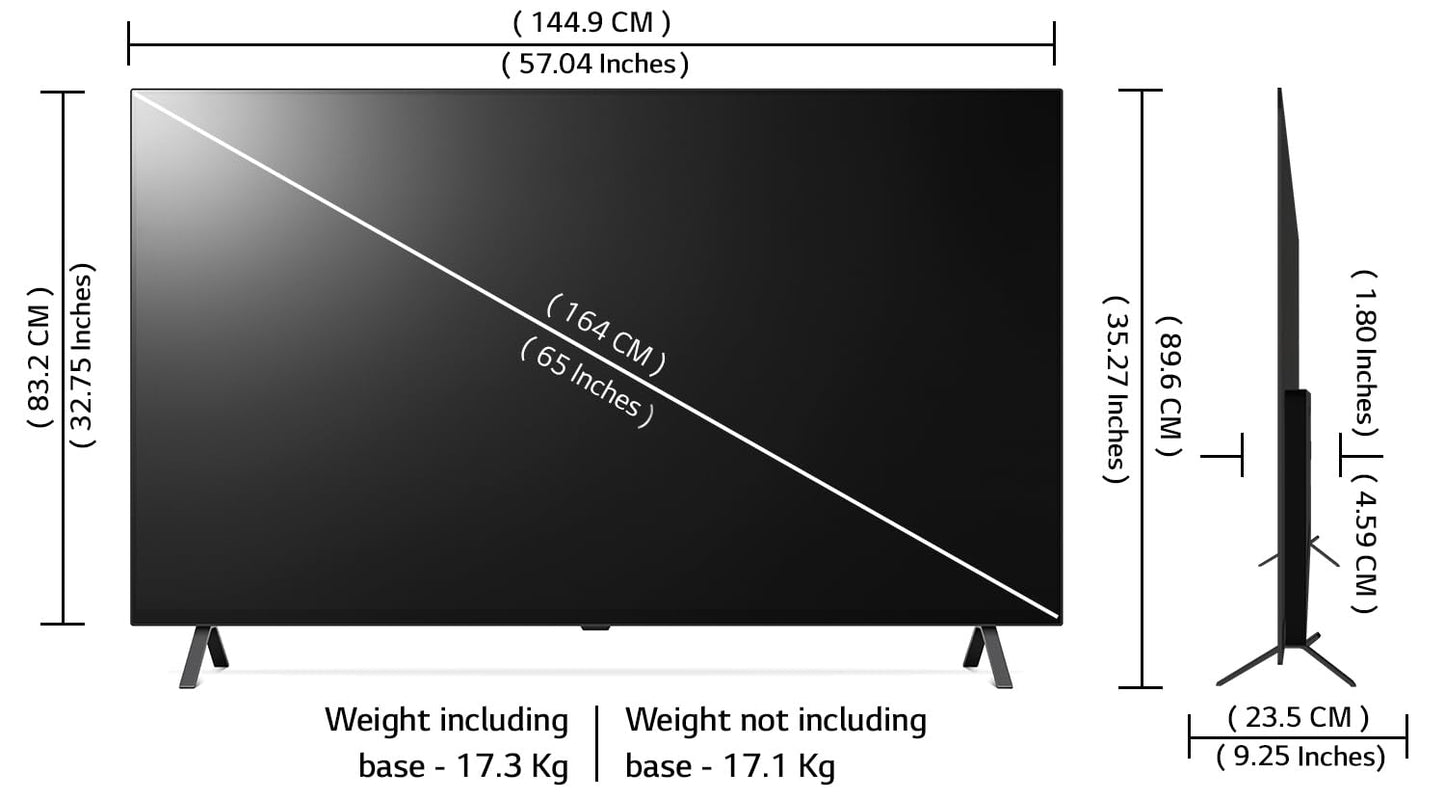 LG 139 cm (55 inches) 4K Ultra HD Smart OLED TV 55B2PSA (Black)