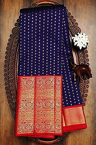 SGF11- Women's Kanjivaram Soft Lichi Silk Saree With Blouse Piece