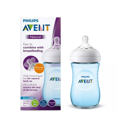 Philips Avent Natural Baby Feeding Bottle | No.1 Brand Recommended by Moms Worldwide | Ideal for 1 months+| Natural Response Technology Mimics Breastfeeding | Uniquely Designed Nipple releases milk only when baby drinks | Pack of 2| SCY903/02