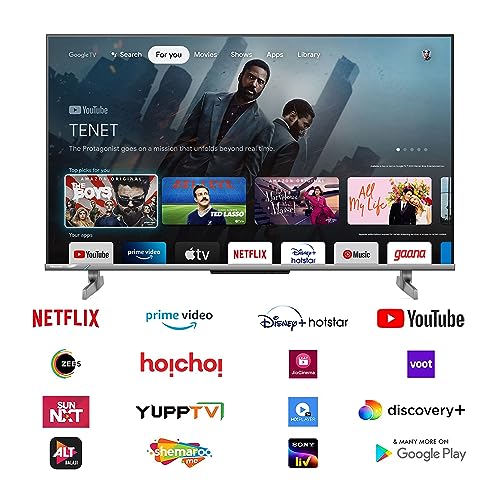 Hisense 139 cm (55 inches) E68N Series 4K Ultra HD Smart Google QLED TV 55E68N (Grey)