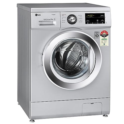 LG 6.5 Kg, 5 Star, Direct Drive Technology, Steam Wash, 6 motion DD, Smart Diagnosis, Fully Automatic Front Load Washing Machine (FHM1065SDW, Allergy Care, In-Built Heater, Touch Panel, White)