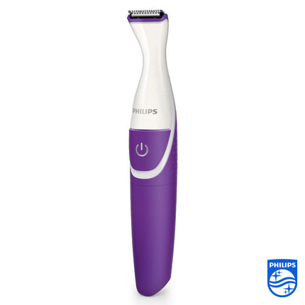 Philips Body Trimmer for Women, Skin Safe with Rounded Tips, 2in1 Trim or Shave, Hair Removal for Intimate Areas, Arms, Legs & Body, No Skin Irritation, Travel Friendly I 2 Year Warranty - BRT383/15