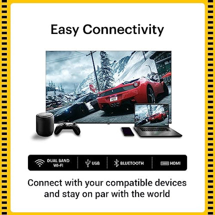 Kodak 139 Cm (55 Inches) Matrix Series 4K Ultra Hd Smart QLED Google Tv 55Mt5022, Black 