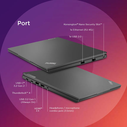 Lenovo ThinkPad E14 Intel Core i5 13th Gen 14" WUXGA IPS 300 Nits Thin and Light Laptop (16GB RAM/1TB SSD/Windows 11 Home/Backlit Keyboard/FPR/Black/1Y Onsite/1.41 kg), 21JKS0X900 