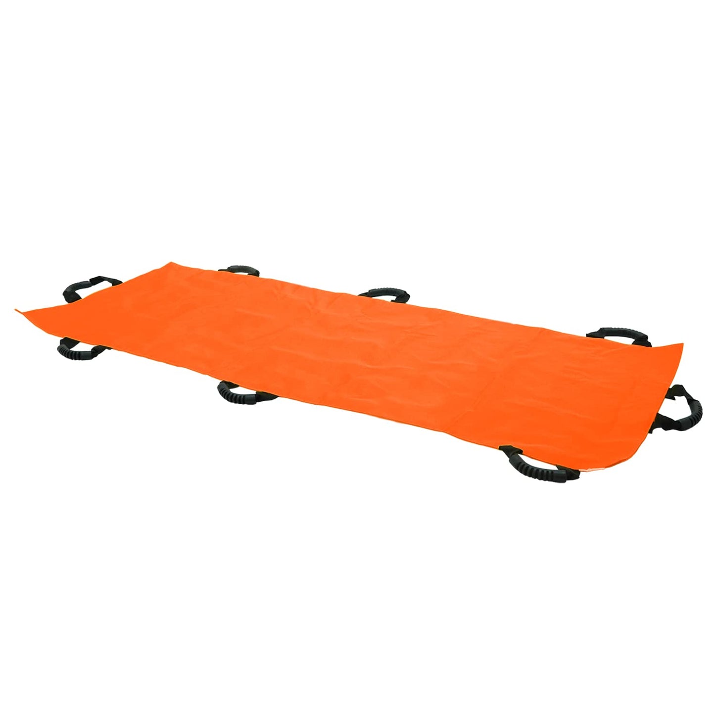 KosmoCare Nylon Foldable Soft Stretcher With Safety Belt, Emergency Portable Stretcher For Patient With Handle & Carrying Case Size 180 Cms X 63 Cms, Orange