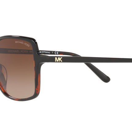 Michael Kors Men's Mk2098U 378113 Brown Tortoise Isle Of Palms Square Non-Polarized Sunglasses Lens, Db127.18 New New Tort, 56/17/140 56mm 