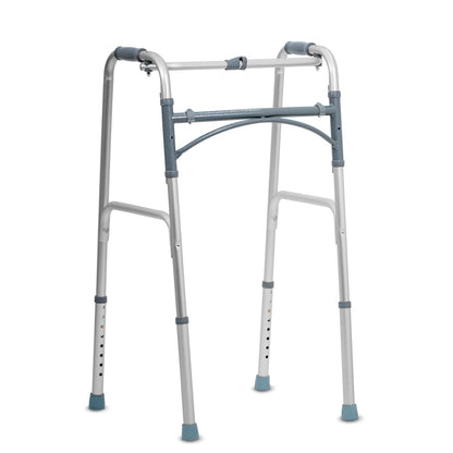 KosmoCare Premium Imported Light Weight Aluminum Height Adjustable Folding Walker 2 - Silver