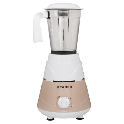 Faber Marvel 500W Blender Mixer Grinder, || Low-Noise, up to 18000 RPM Speed || 1 Year Comprehensive Warranty (FMG Marvel 500W 3J PW) Peach White