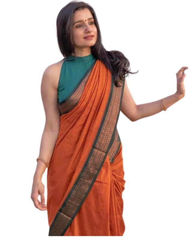 SGF11 Women's Kanjivaram Soft Silk Saree With Blouse Piece